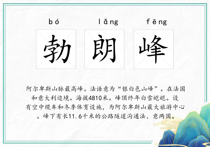 勃朗峰