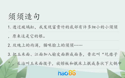 须须造句