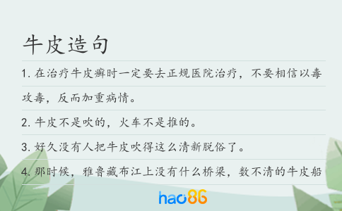 牛皮造句