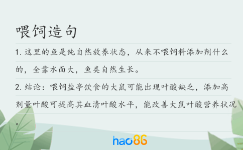 喂饲造句
