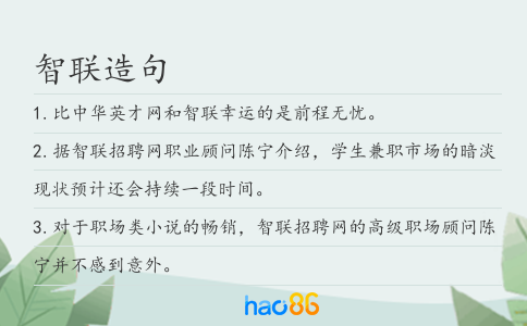智联造句