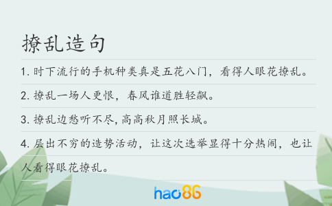 撩乱造句