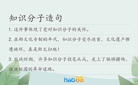 知识分子造句