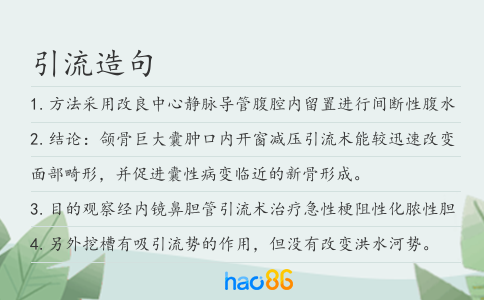 引流造句