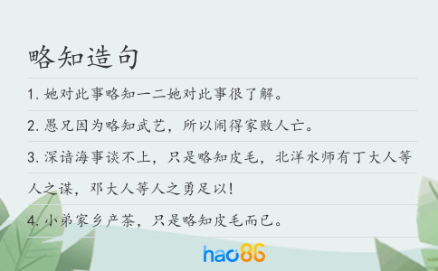 略知造句