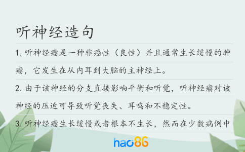 听神经造句