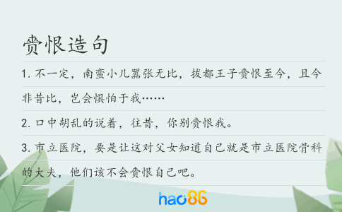 赍恨造句