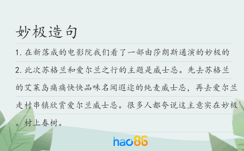 妙极造句