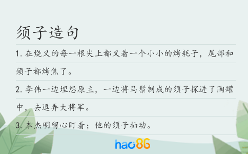 须子造句
