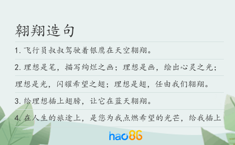 翱翔造句