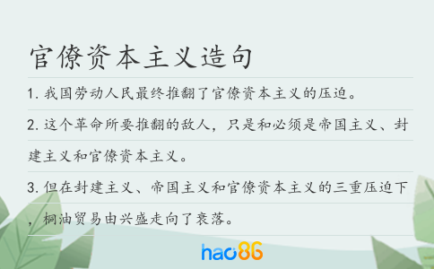 官僚资本主义造句