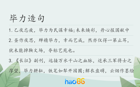 毕力造句