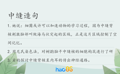 中缝造句
