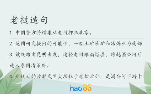 老挝造句