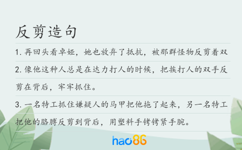 反剪造句
