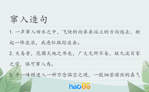 窜入造句