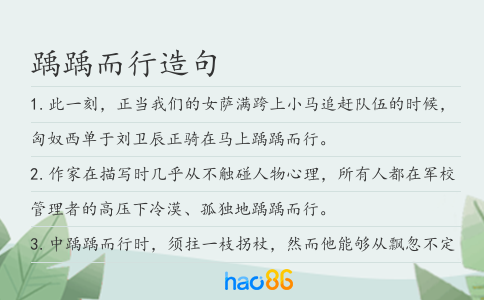 踽踽而行造句