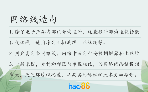 网络线造句
