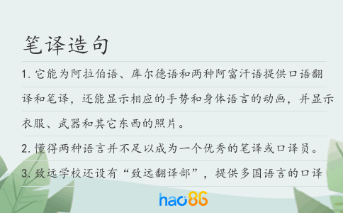笔译造句