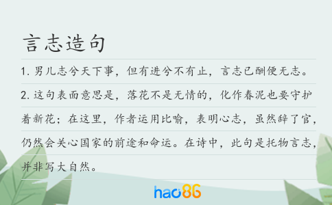言志造句