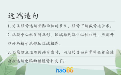 远端造句