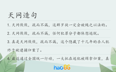 天网造句