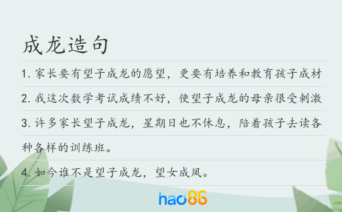 成龙造句