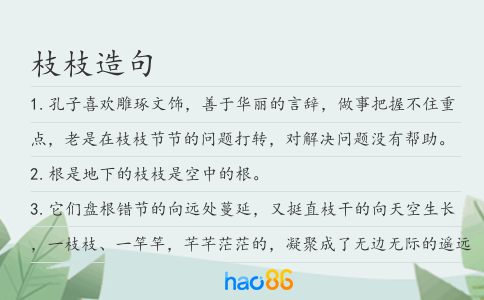 枝枝造句