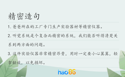 精密造句