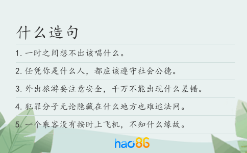 什么造句