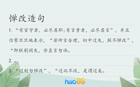 惮改造句