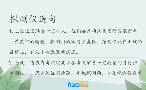 探测仪造句