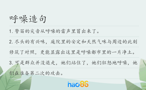 呼噪造句