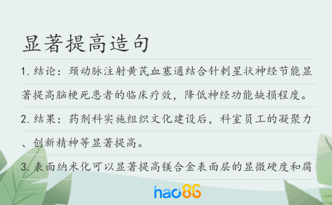 显著提高造句