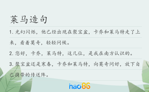 莱马造句