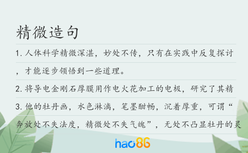 精微造句