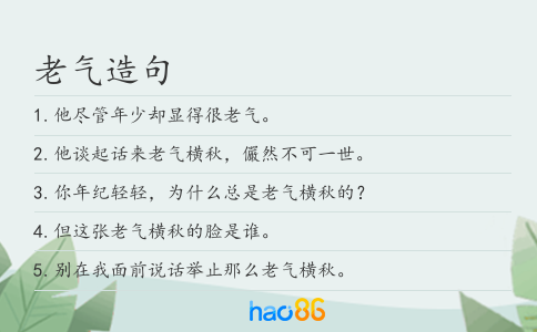 老气造句