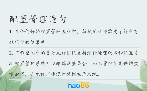配置管理造句