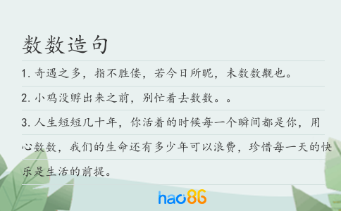 数数造句