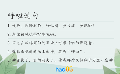 呼啦造句