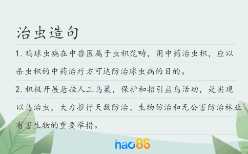 治虫造句