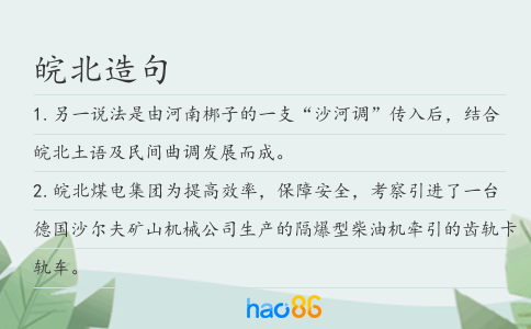 皖北造句
