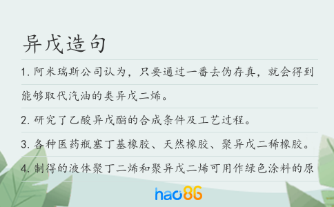 异戊造句