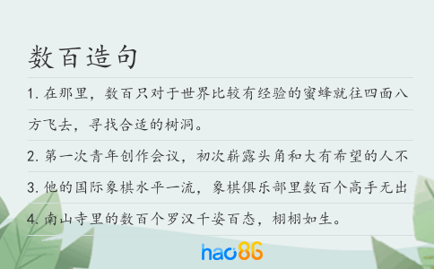 数百造句