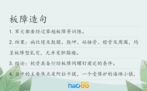 板障造句