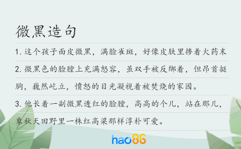 微黑造句