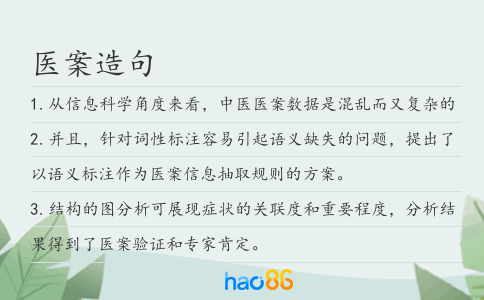 医案造句