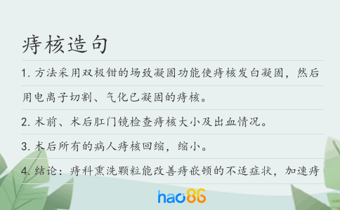痔核造句