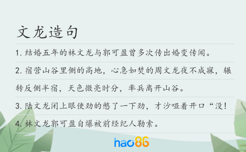 文龙造句