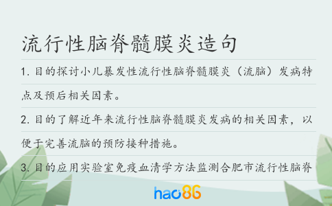 流行性脑脊髓膜炎造句